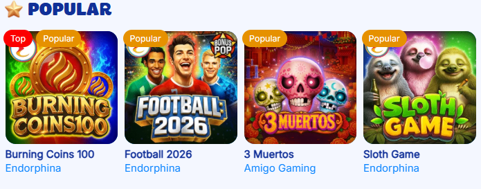 MrBet game lobby — slots and jackpots